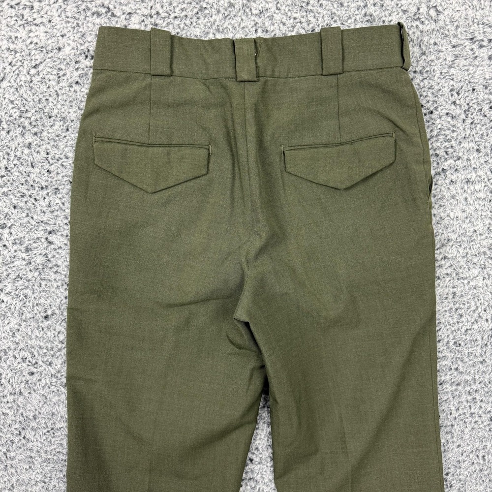Vintage National Park Service Pants Mens 31x30 Green Wool Blend R&R Uniforms - Picture 8 of 15